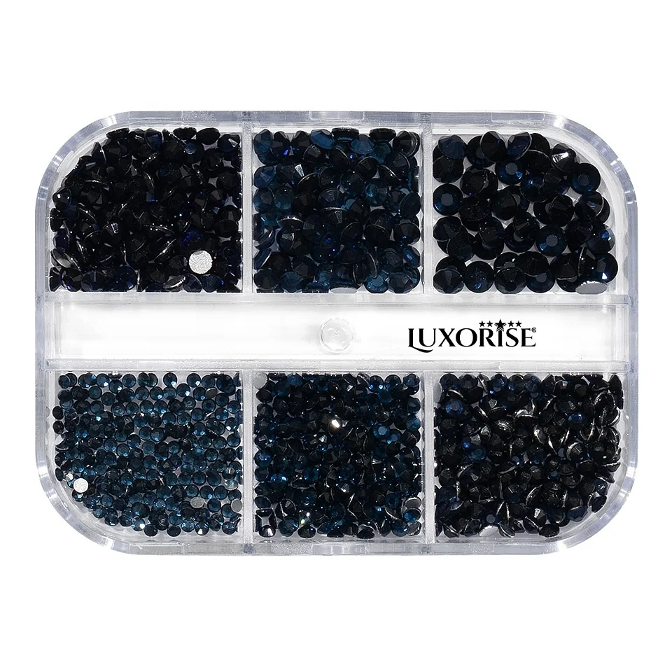 Strasuri Unghii LUXORISE Midnight Beauty, 6 modele