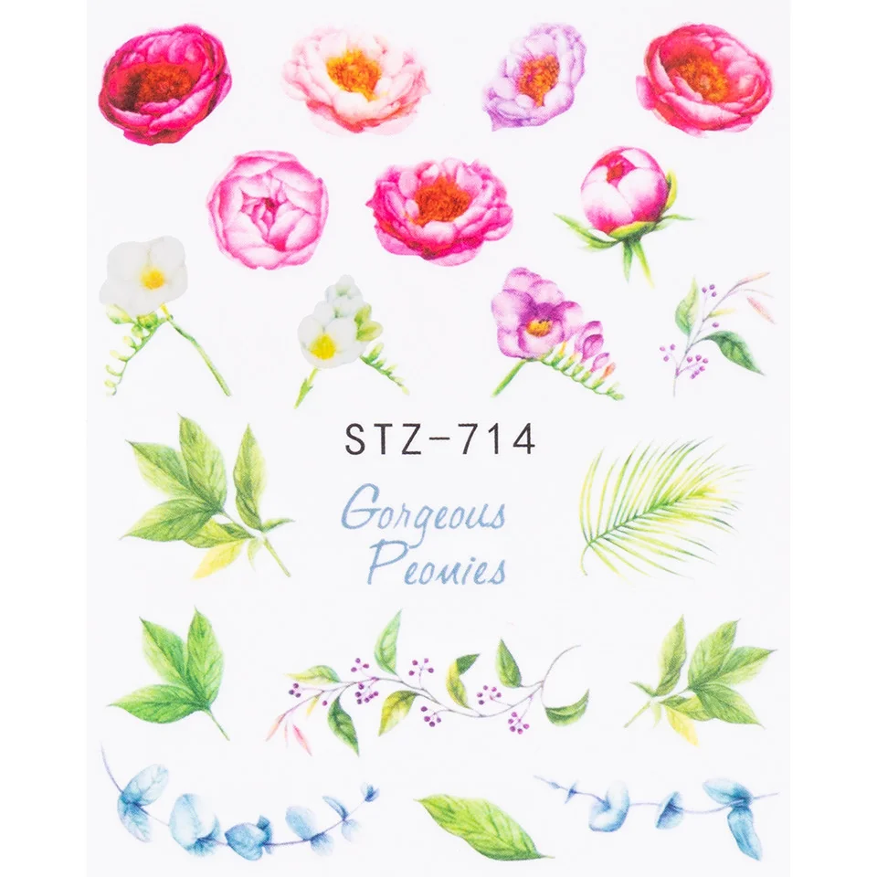 Tatuaj Unghii LUXORISE Flower Cocktail, STZ-714