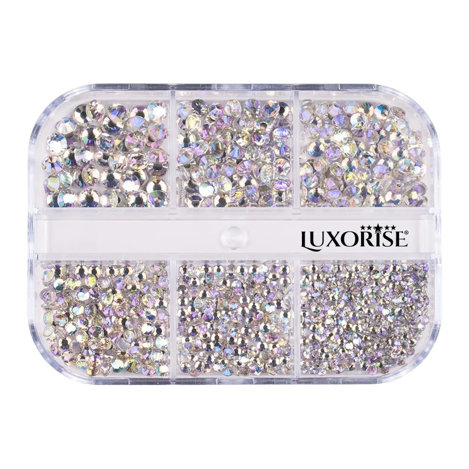 Strasuri Unghii LUXORISE Precious Moonstone, 6 modele