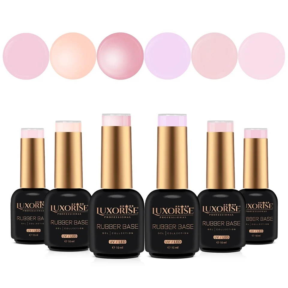 Set 6 Rubber Base 10ml LUXORISE, Princess Charm