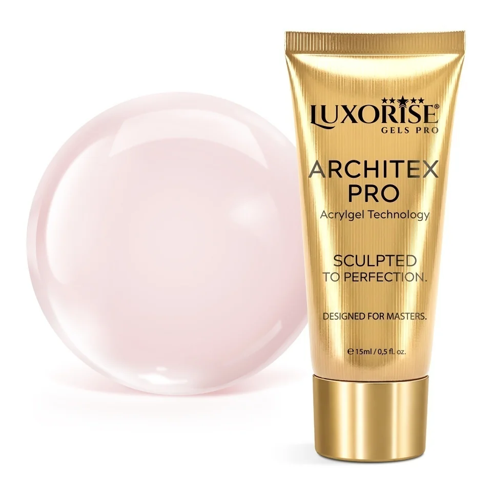 Polygel LUXORISE ARCHITEX PRO - Sculpted Nude Collection, Dusty Blush, 15ml