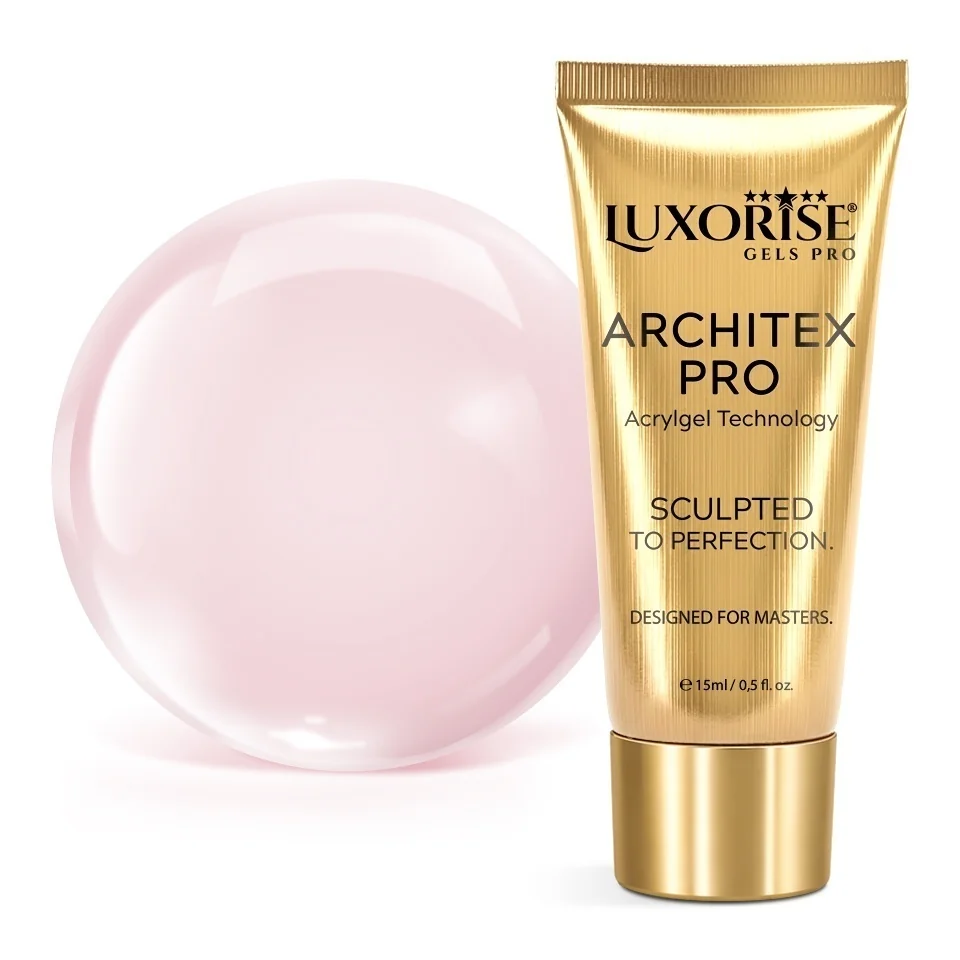 Polygel LUXORISE ARCHITEX PRO - Sculpted Nude Collection, Peachy Choice, 15ml
