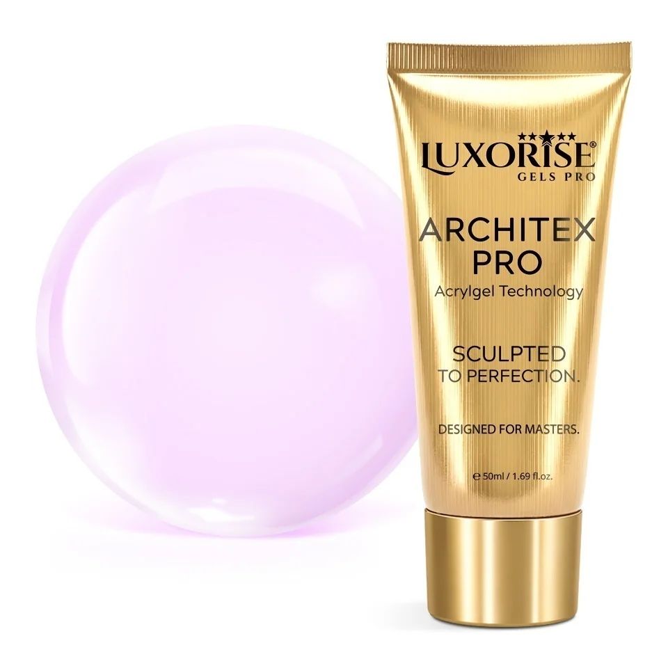 Polygel LUXORISE ARCHITEX PRO - Pure Perfection Collection, Milky Pink, 50ml