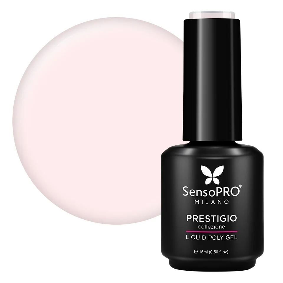 Polygel Lichid SensoPRO Milano PRESTIGIO, Peach Milk, 15ml