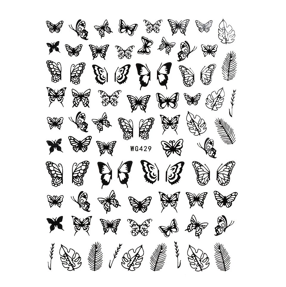Abtibild Unghii SensoPRO Milano Secret Butterfly, model WG429