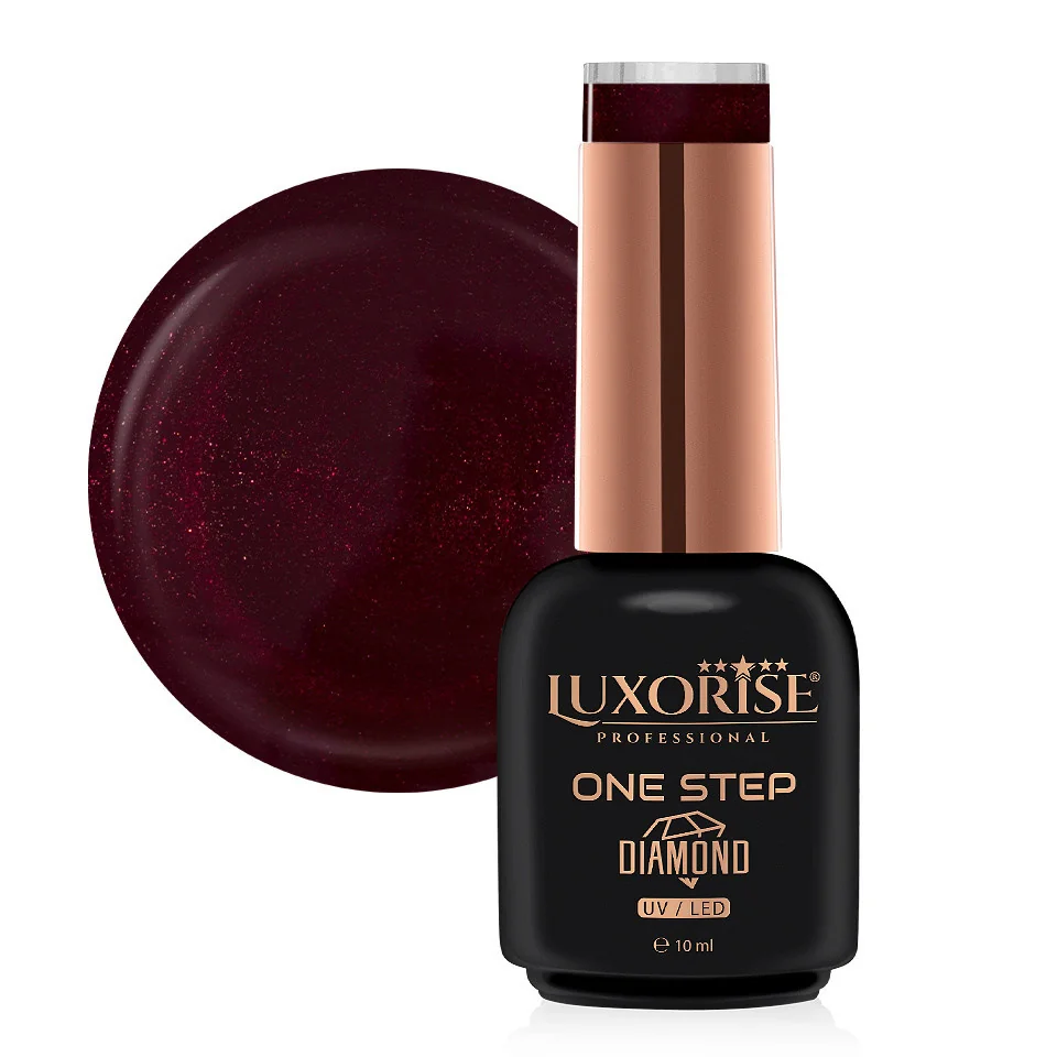 Oja Semipermanenta One Step Diamond Walking on Red 10ml, LUXORISE