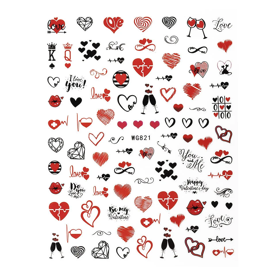 Abtibild Unghii SensoPRO Milano Cosmic Love, model WG821