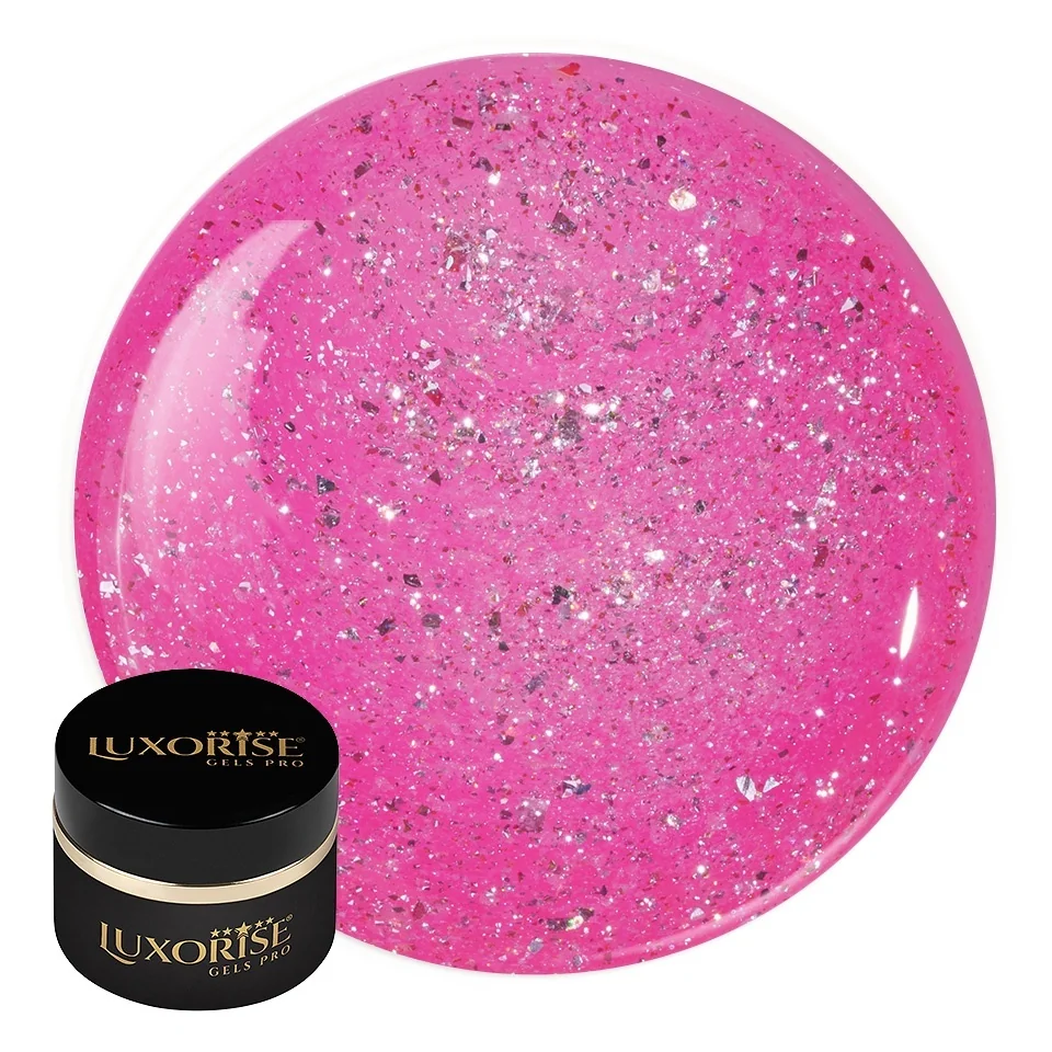 Gel UV Constructie Unghii RevoFlex Fairytale Shine LUXORISE 15ml, Pink Wish