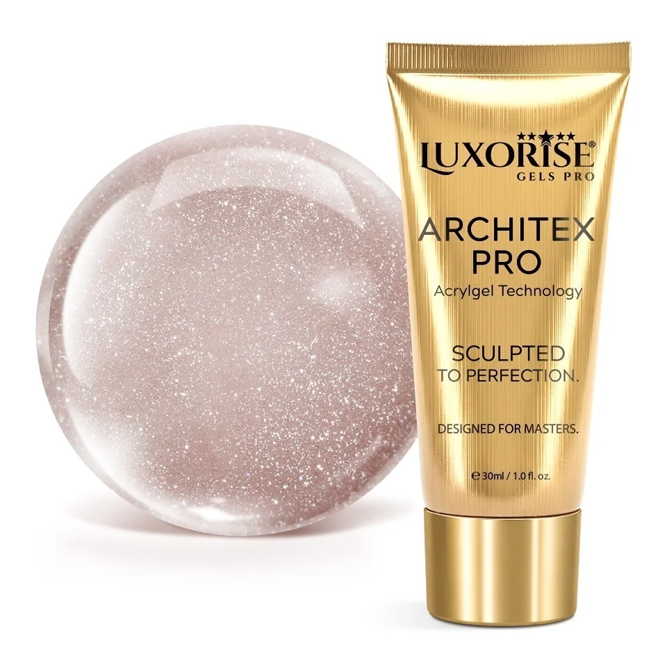 Polygel LUXORISE ARCHITEX PRO - Divine Sheen Collection, Goddess Effect, 30ml
