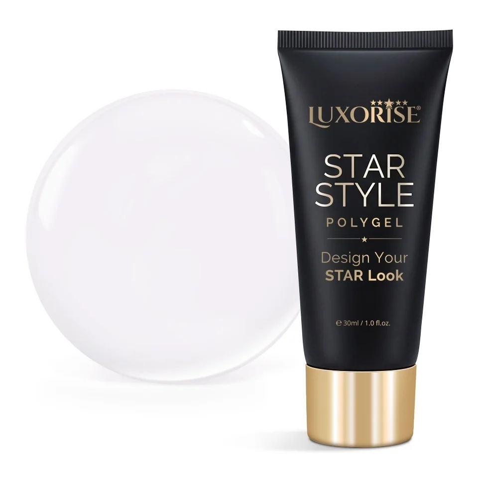 Polygel LUXORISE STAR STYLE - STAR ICON Collection, True White, 30ml