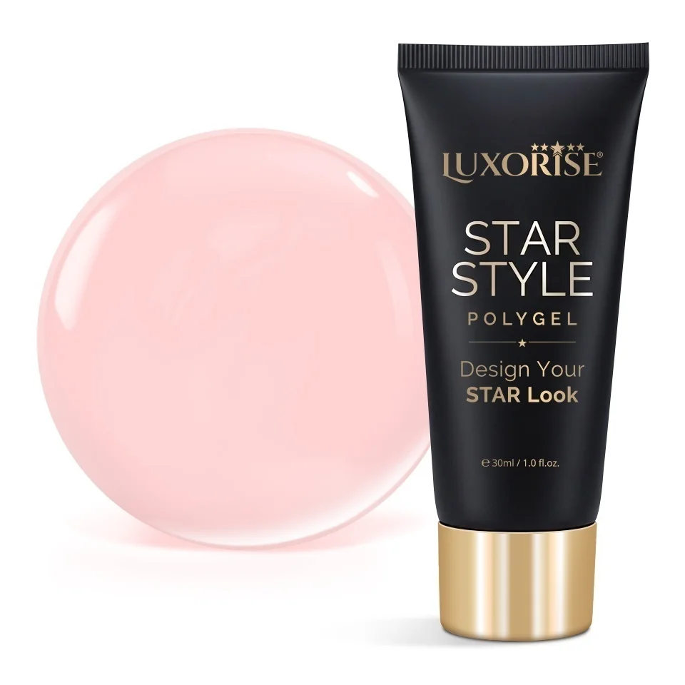 Polygel LUXORISE STAR STYLE - STAR NUDE Collection, Silk Nude, 30ml