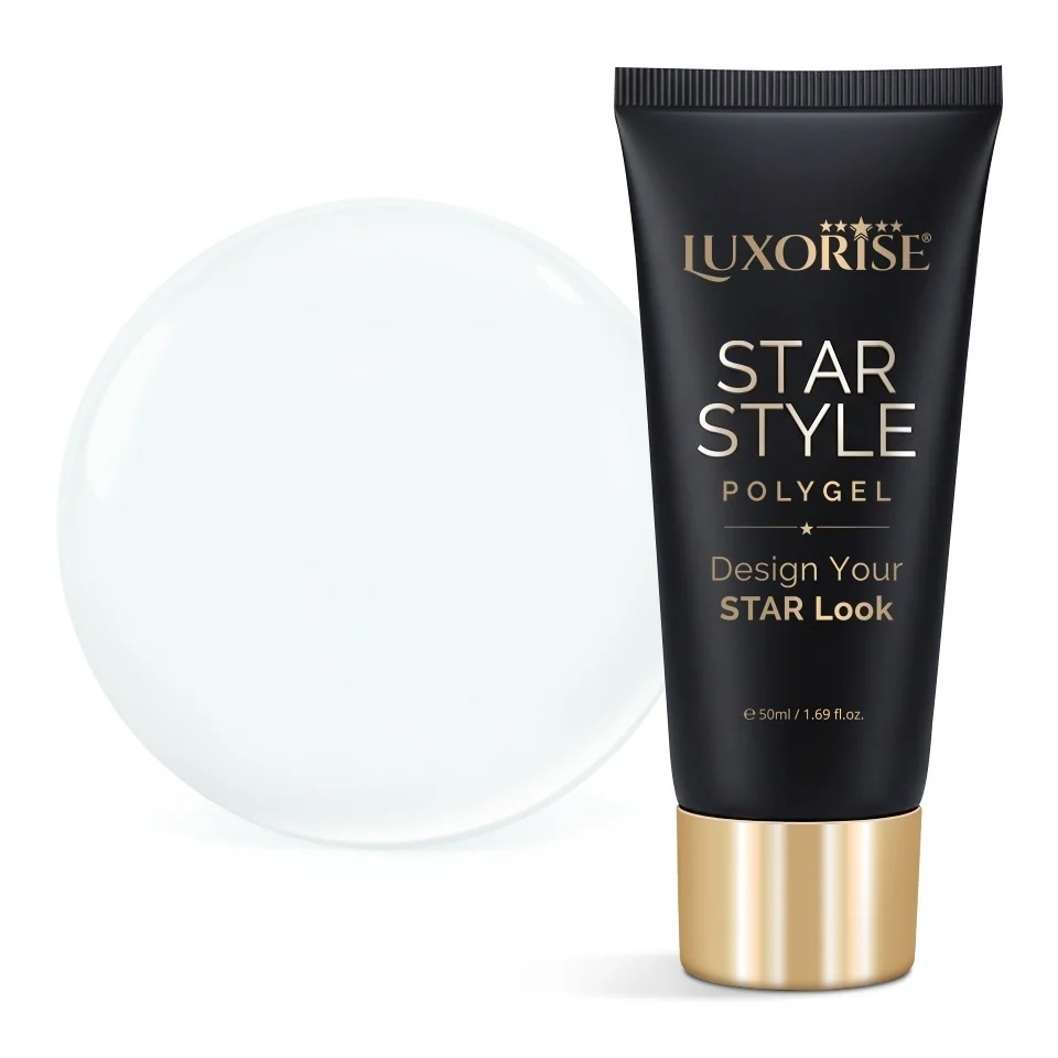Polygel LUXORISE STAR STYLE - STAR ICON Collection, Crystal Clear, 50ml
