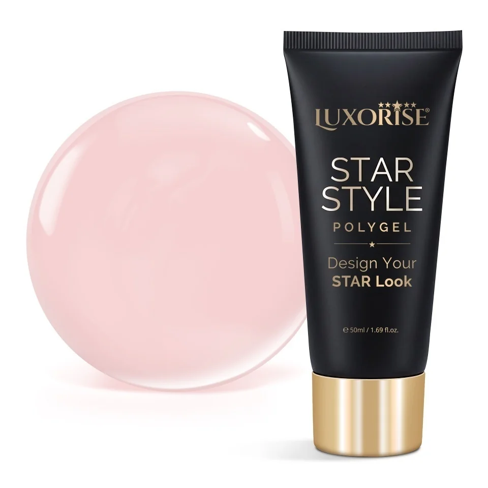 Polygel LUXORISE STAR STYLE - STAR NUDE Collection, Sunlit Nude, 50ml