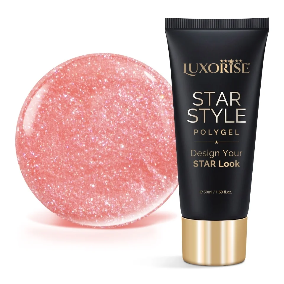 Polygel LUXORISE STAR STYLE - STAR VIBE Collection, Firelight Fame, 50ml