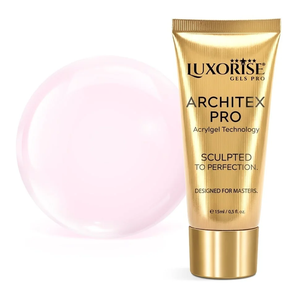Polygel LUXORISE ARCHITEX PRO - Pure Perfection Collection, Milky Rose, 15ml