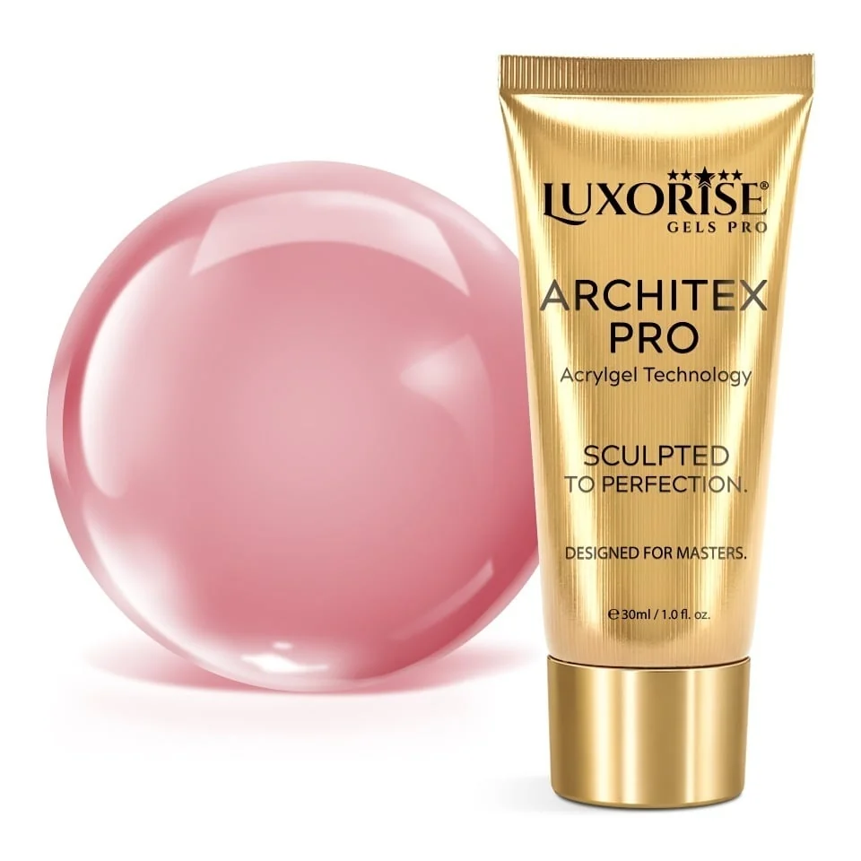 Polygel LUXORISE ARCHITEX PRO - Sculpted Nude Collection, Rose Whisper, 30ml