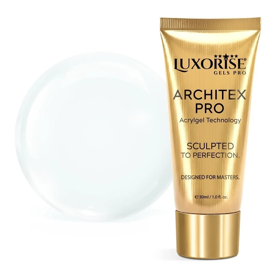 Polygel LUXORISE ARCHITEX PRO - Pure Perfection Collection, Crystal Sculpt, 30ml