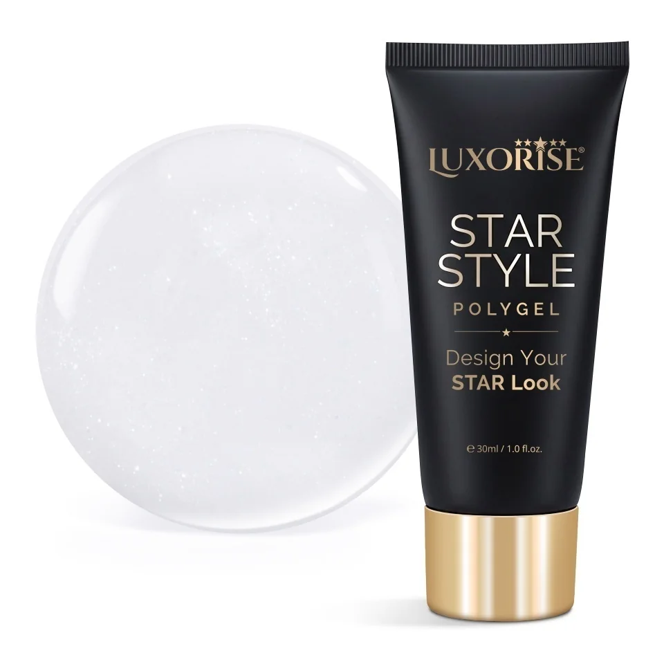 Polygel LUXORISE STAR STYLE - STAR ICON Collection, Pure Ivory, 30ml