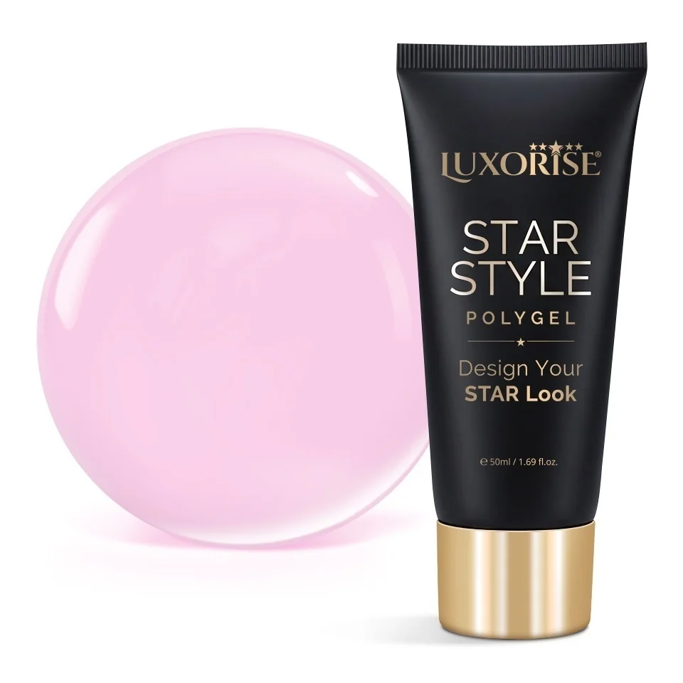 Polygel LUXORISE STAR STYLE - STAR PINK Collection, Blush Debut, 50ml