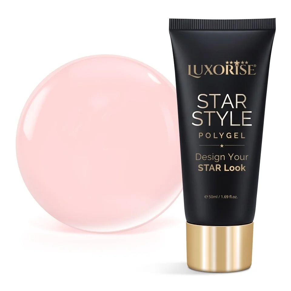 Polygel LUXORISE STAR STYLE - STAR NUDE Collection, Soft Nude, 50ml