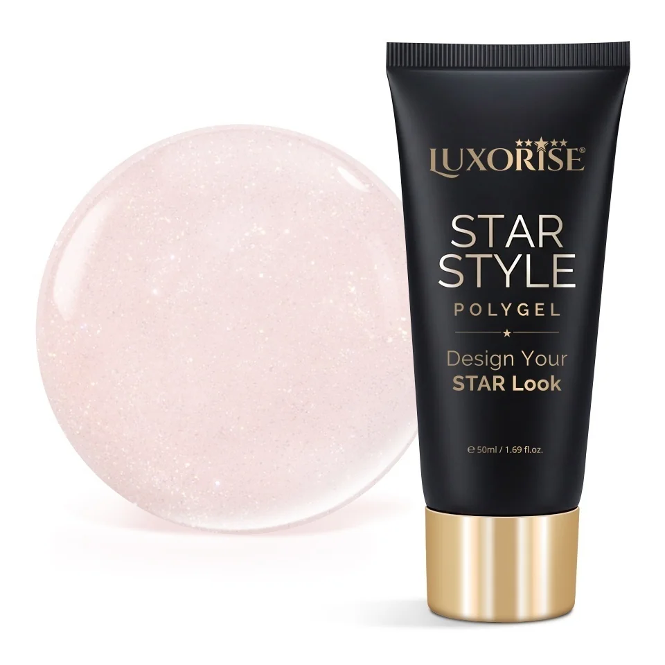 Polygel LUXORISE STAR STYLE - STAR VIBE Collection, Champagne Veil, 50ml