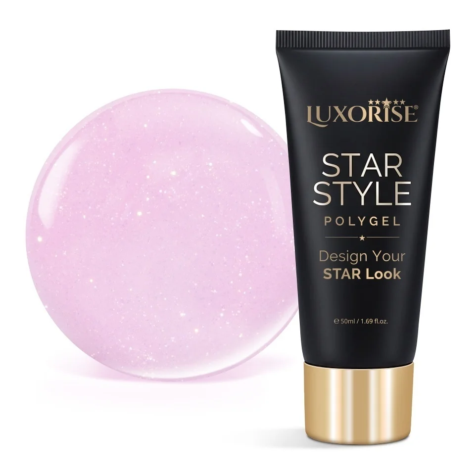 Polygel LUXORISE STAR STYLE - STAR PINK Collection, Sheer Bloom, 50ml