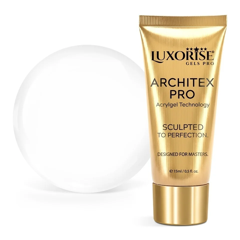 Polygel LUXORISE ARCHITEX PRO - Pure Perfection Collection, Pure White, 15ml