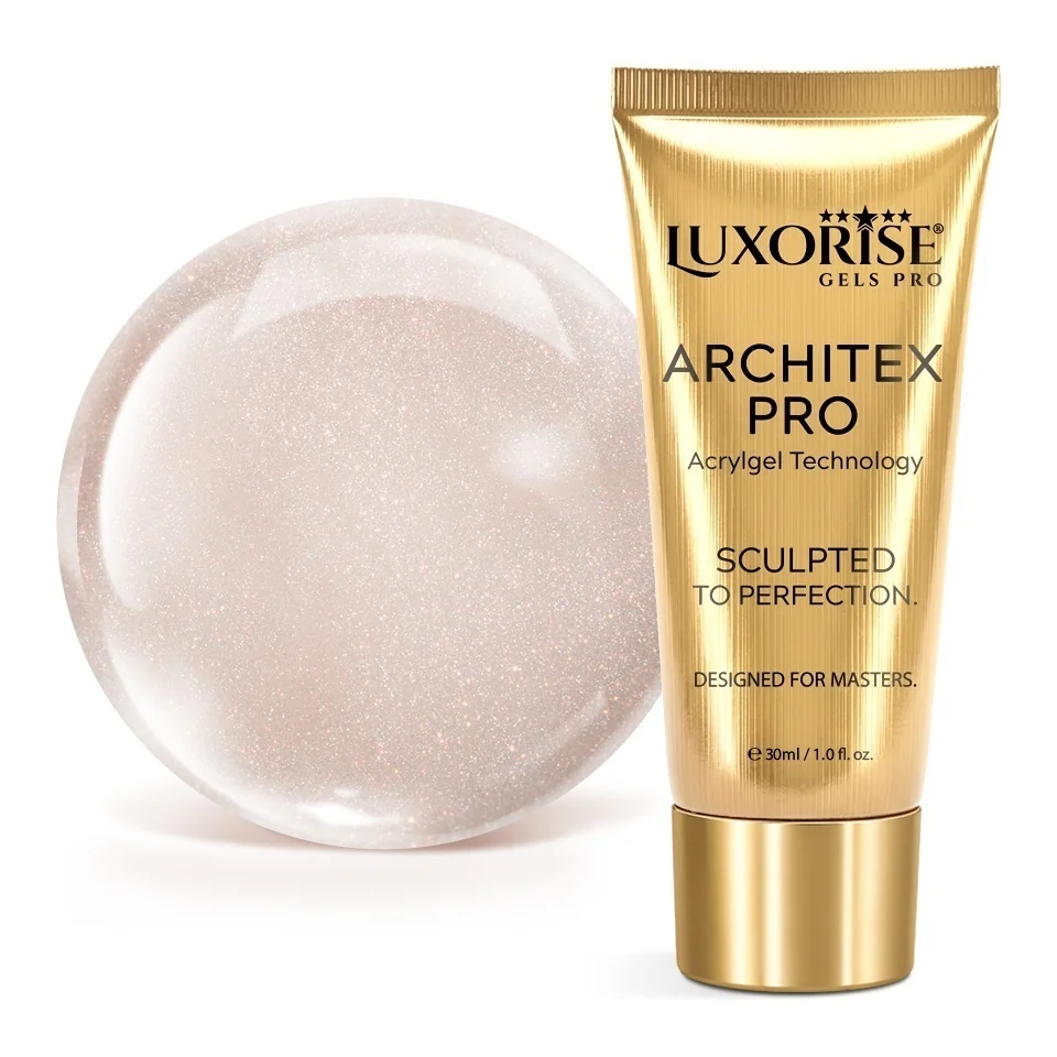 Polygel LUXORISE ARCHITEX PRO - Divine Sheen Collection, Moonlight Glow, 30ml