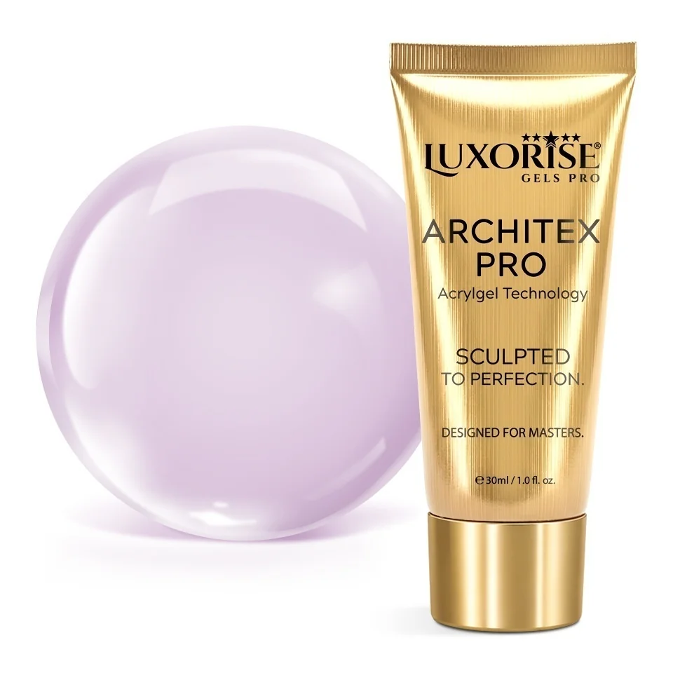 Polygel LUXORISE ARCHITEX PRO - Pure Perfection Collection, Milky Lavender, 30ml