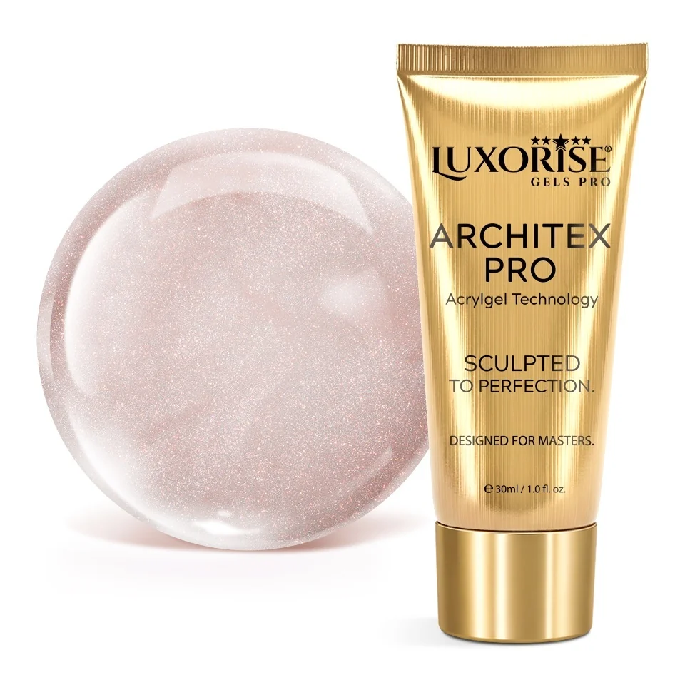 Polygel LUXORISE ARCHITEX PRO - Divine Sheen Collection, Champagne Pearl, 30ml