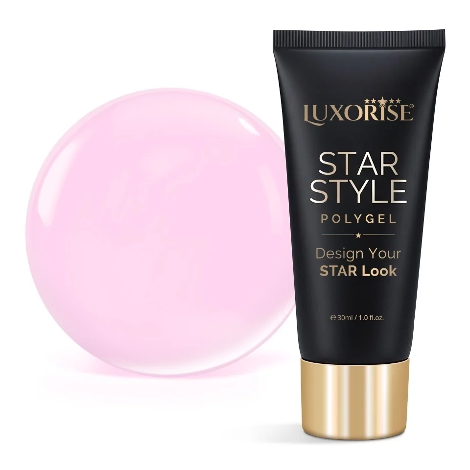 Polygel LUXORISE STAR STYLE - STAR PINK Collection, Pink Limelight, 30ml