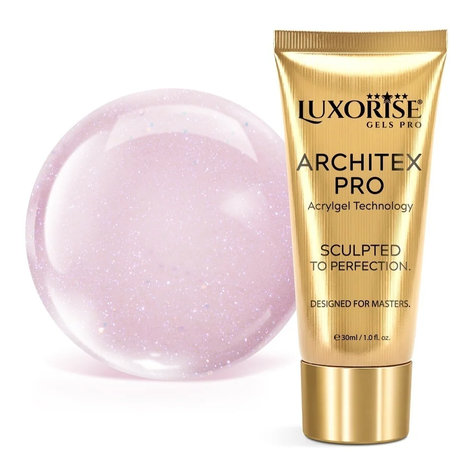 Polygel LUXORISE ARCHITEX PRO - Intense Elegance Collection, Rose Éclat, 30ml