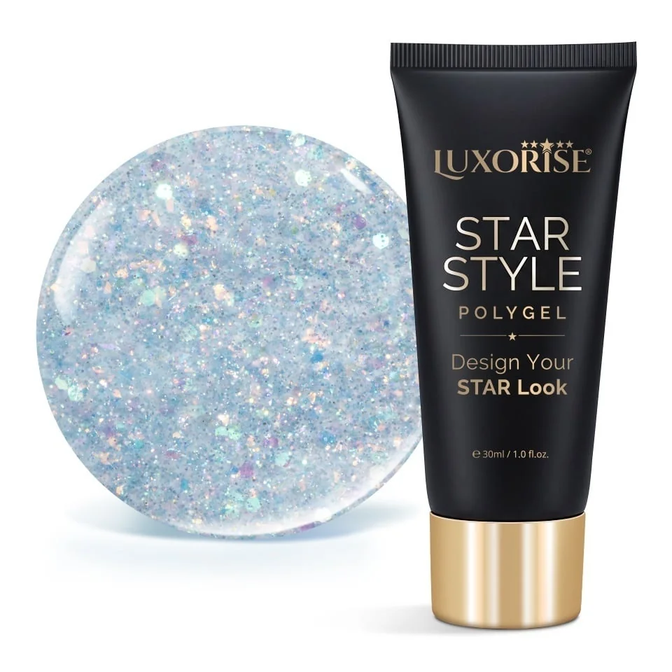Polygel LUXORISE STAR STYLE - STAR VIBE Collection, Mint After Party, 30ml