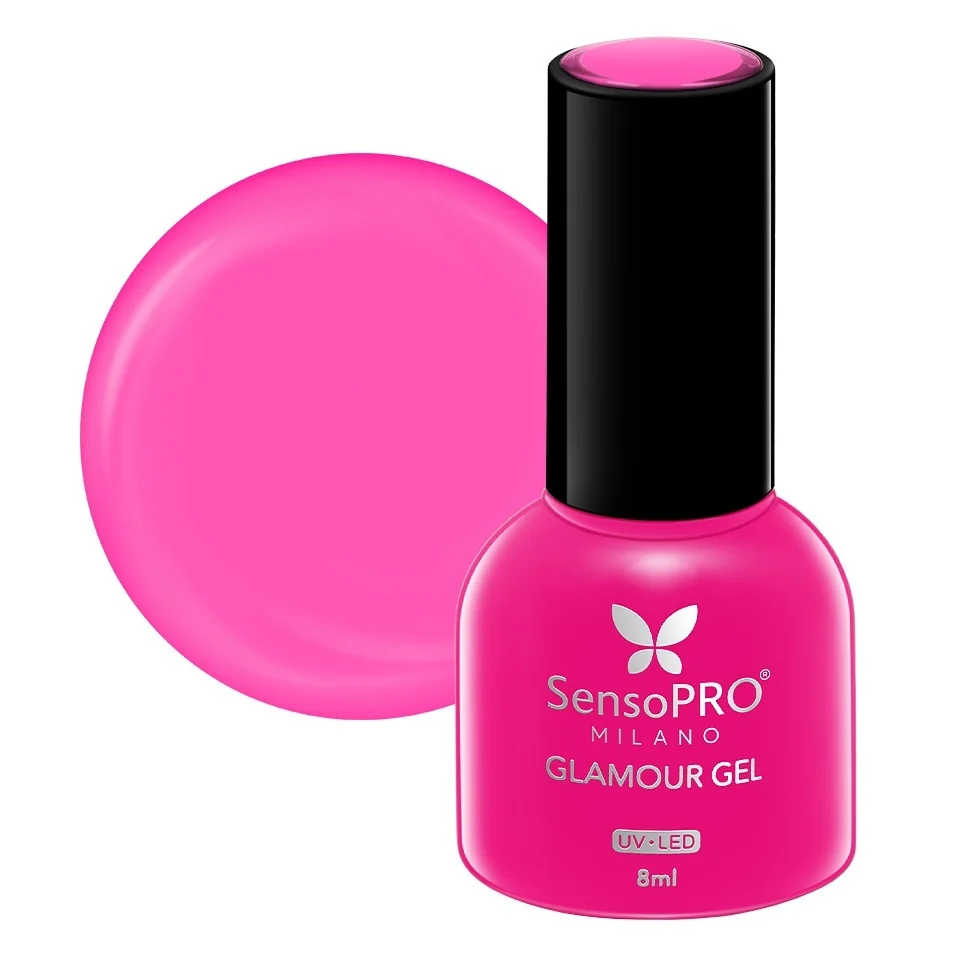 Oja Semipermanenta Glamour Gel SensoPRO Milano 8ml, Iconic Pink #94