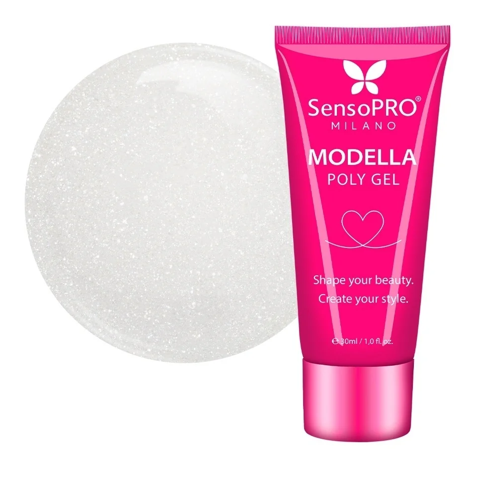 Polygel MODELLA SensoPRO Milano - Pearl Shimmer, 30ml
