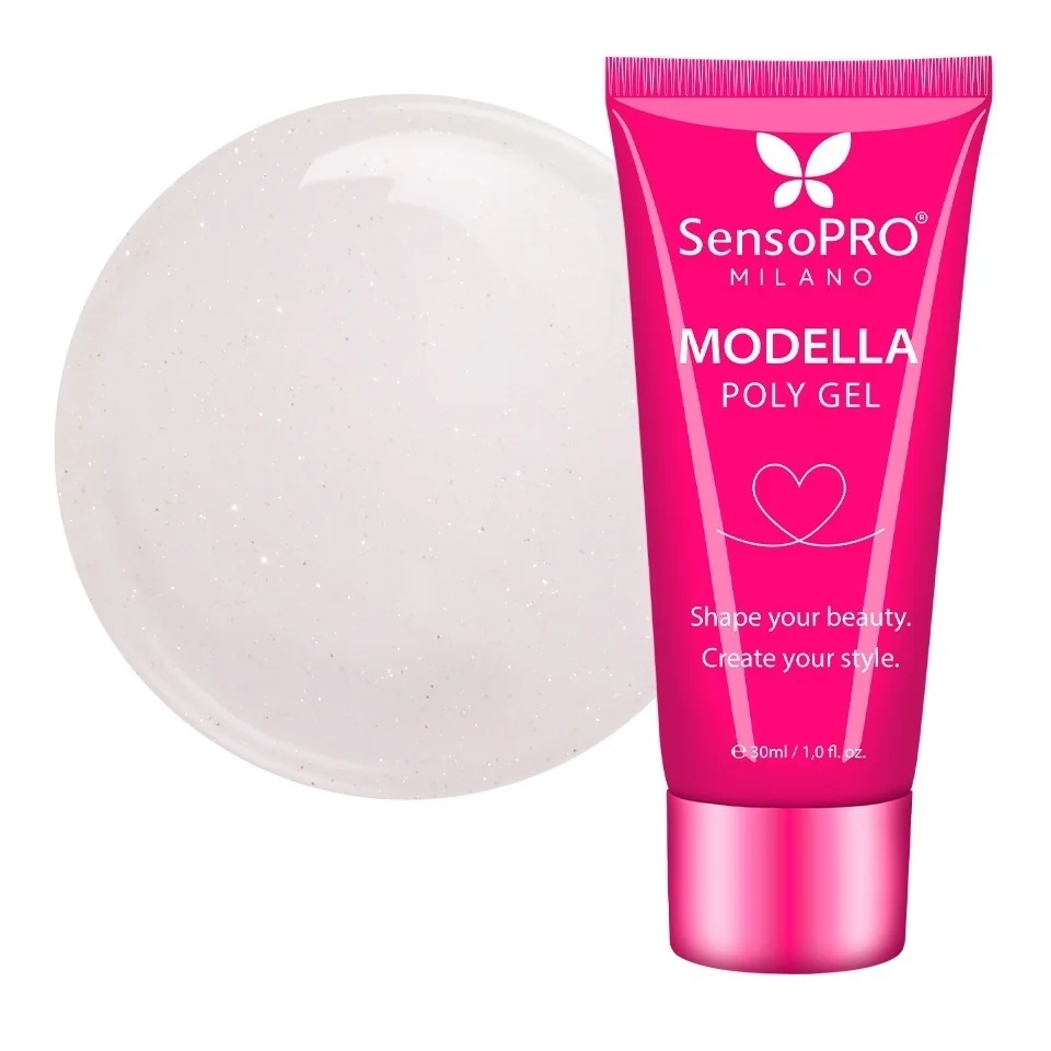 Polygel MODELLA SensoPRO Milano - Satin Rose, 30ml