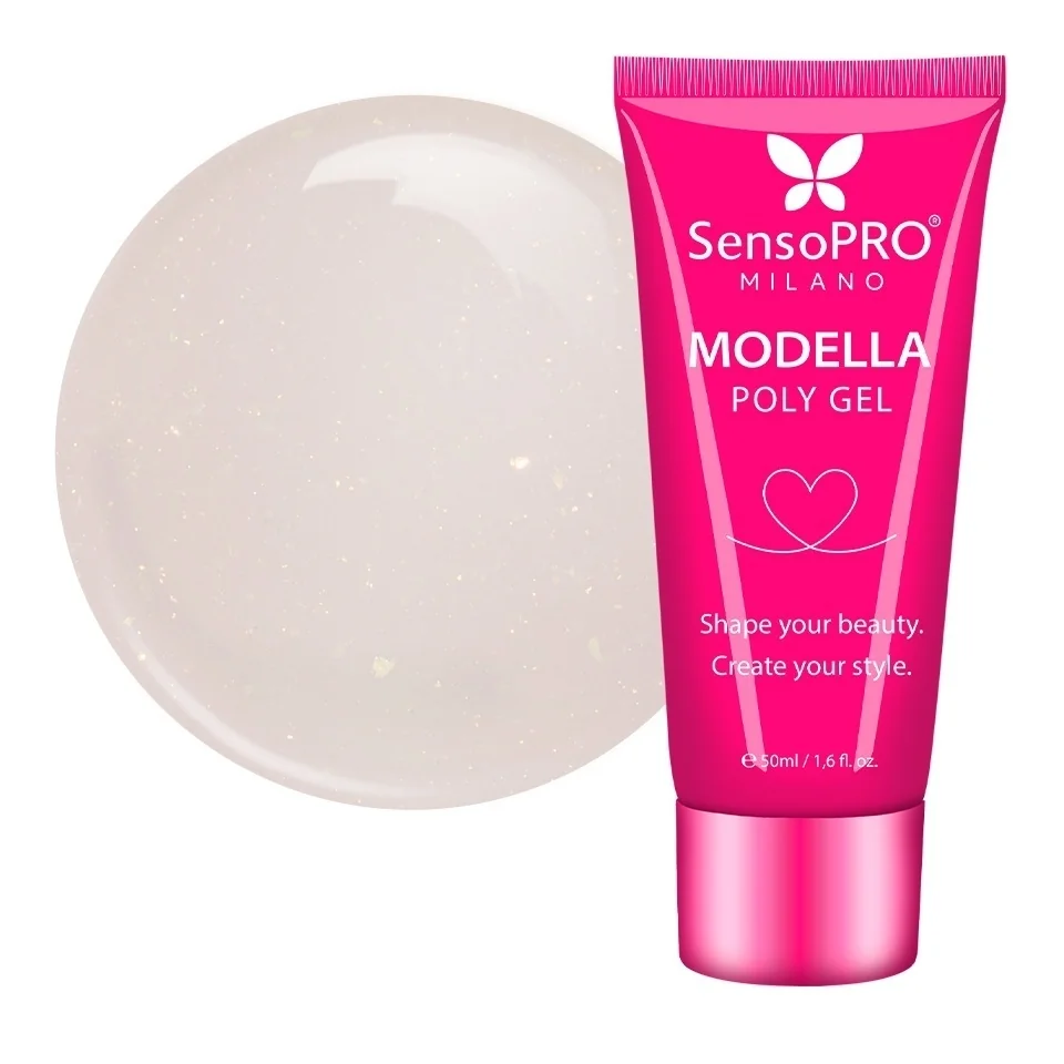 Polygel MODELLA SensoPRO Milano - Nude Mirage, 50ml