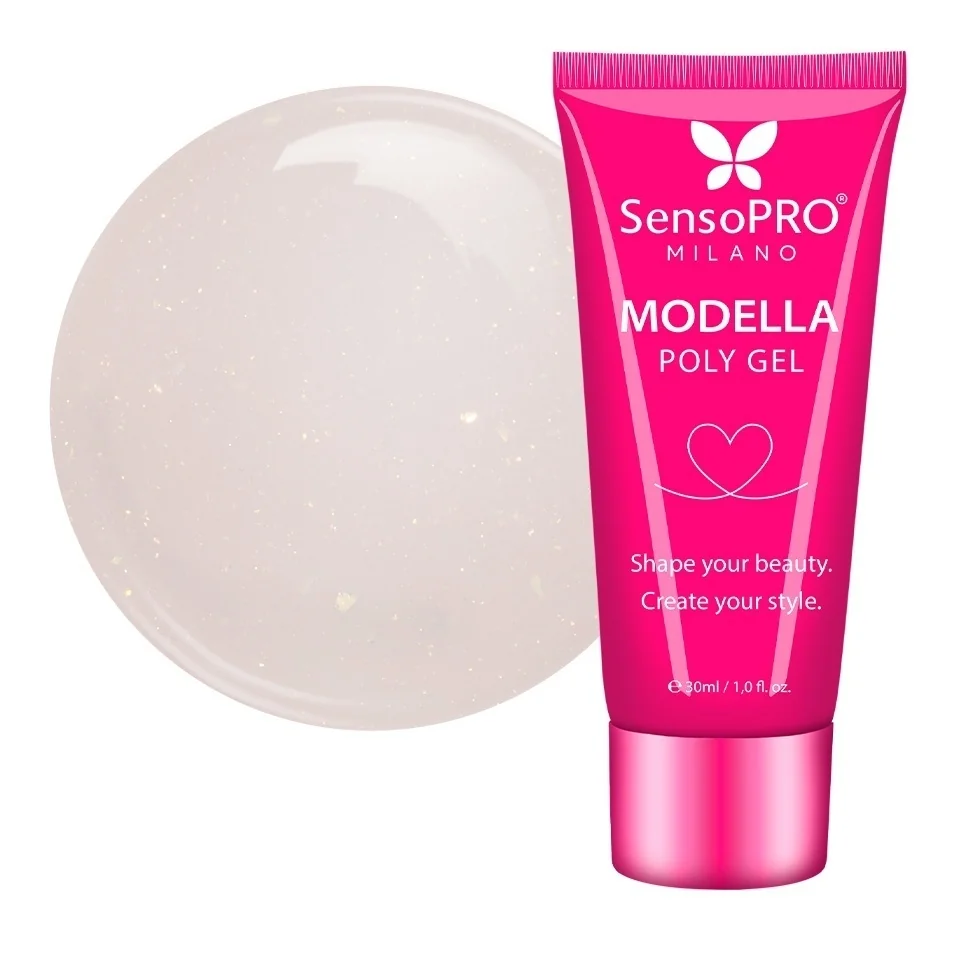 Polygel MODELLA SensoPRO Milano - Nude Mirage, 30ml