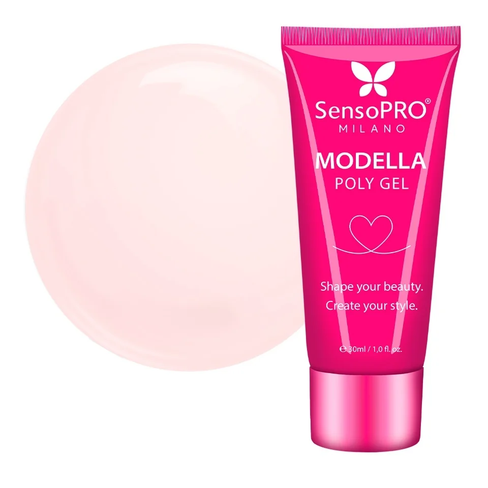 Polygel MODELLA SensoPRO Milano - Nude Silk, 30ml