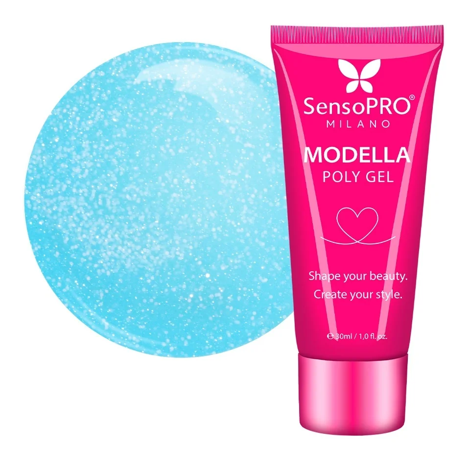 Polygel MODELLA SensoPRO Milano - Aqua Mirage, 30ml