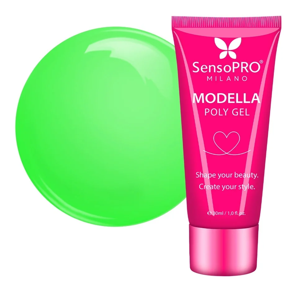Polygel MODELLA SensoPRO Milano - Neon Lime, 30ml