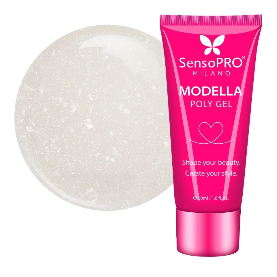 Polygel MODELLA SensoPRO Milano - Sand Gleam, 50ml