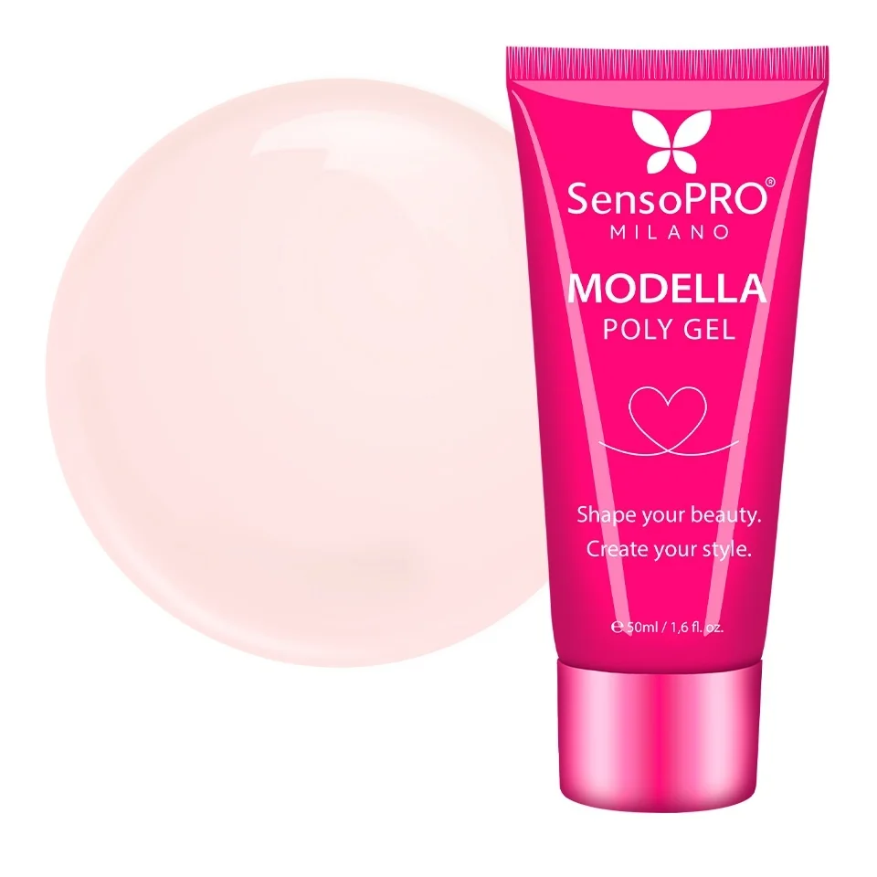 Polygel MODELLA SensoPRO Milano - Nude Silk, 50ml
