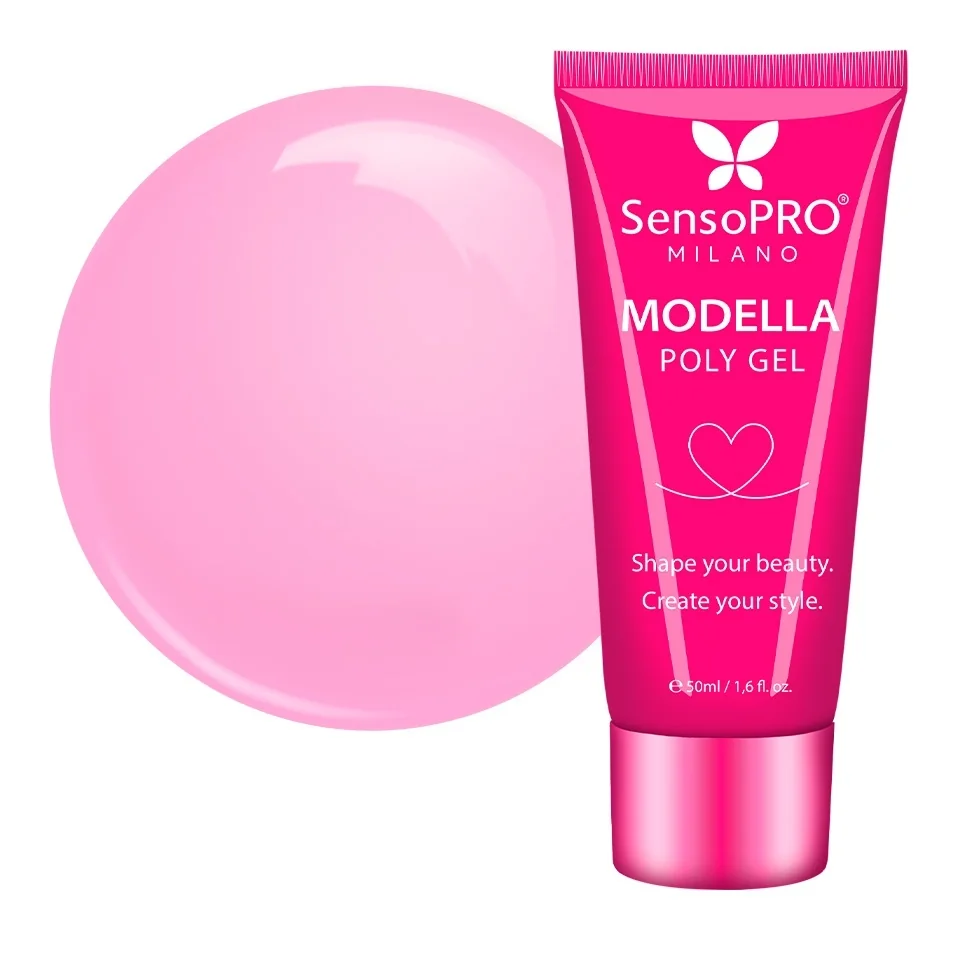 Polygel MODELLA SensoPRO Milano - Soft Pink, 50ml