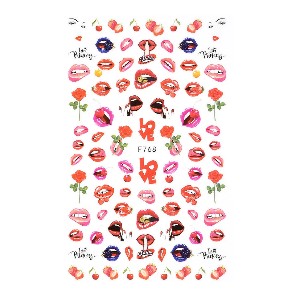 Abtibilduri Unghii SensoPRO Milano Kiss & Love, model F768