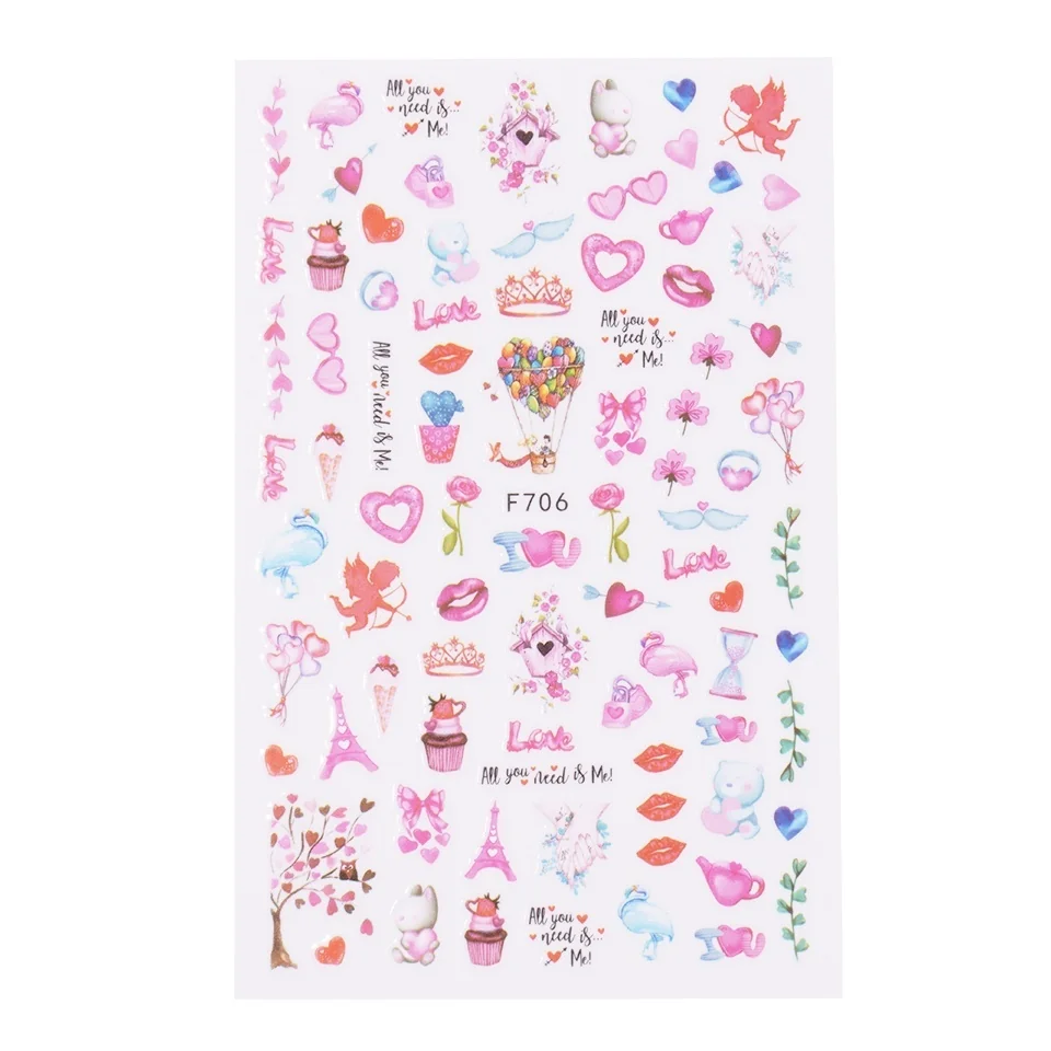 Abtibild Unghii SensoPRO Milano Love Bliss, model F706