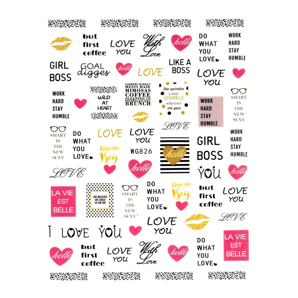 Abtibild Unghii SensoPRO Milano Love Queen, model WG826