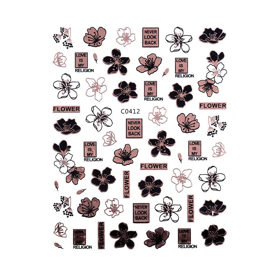 Stickere Unghii SensoPRO Milano, Rose Nature C0412