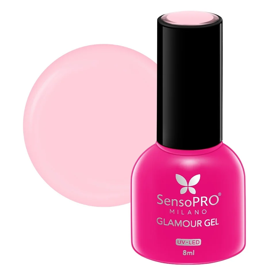 Oja Semipermanenta Glamour Gel SensoPRO Milano 8ml, French Rose #45