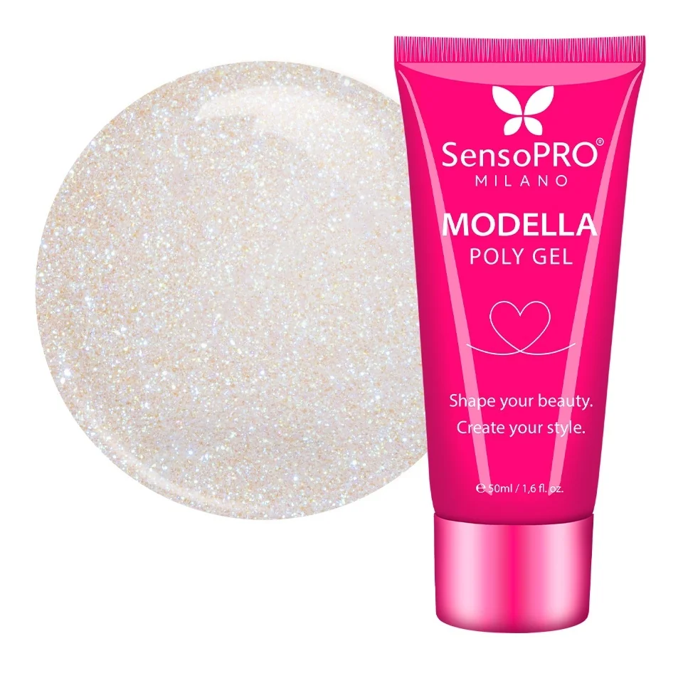 Polygel MODELLA SensoPRO Milano - Crystal Haze, 50ml